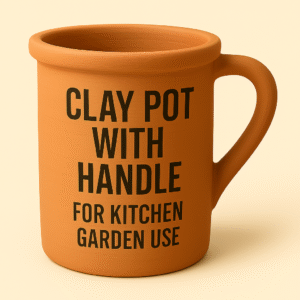 Clay Pot with Handle – For Kitchen Garden Use