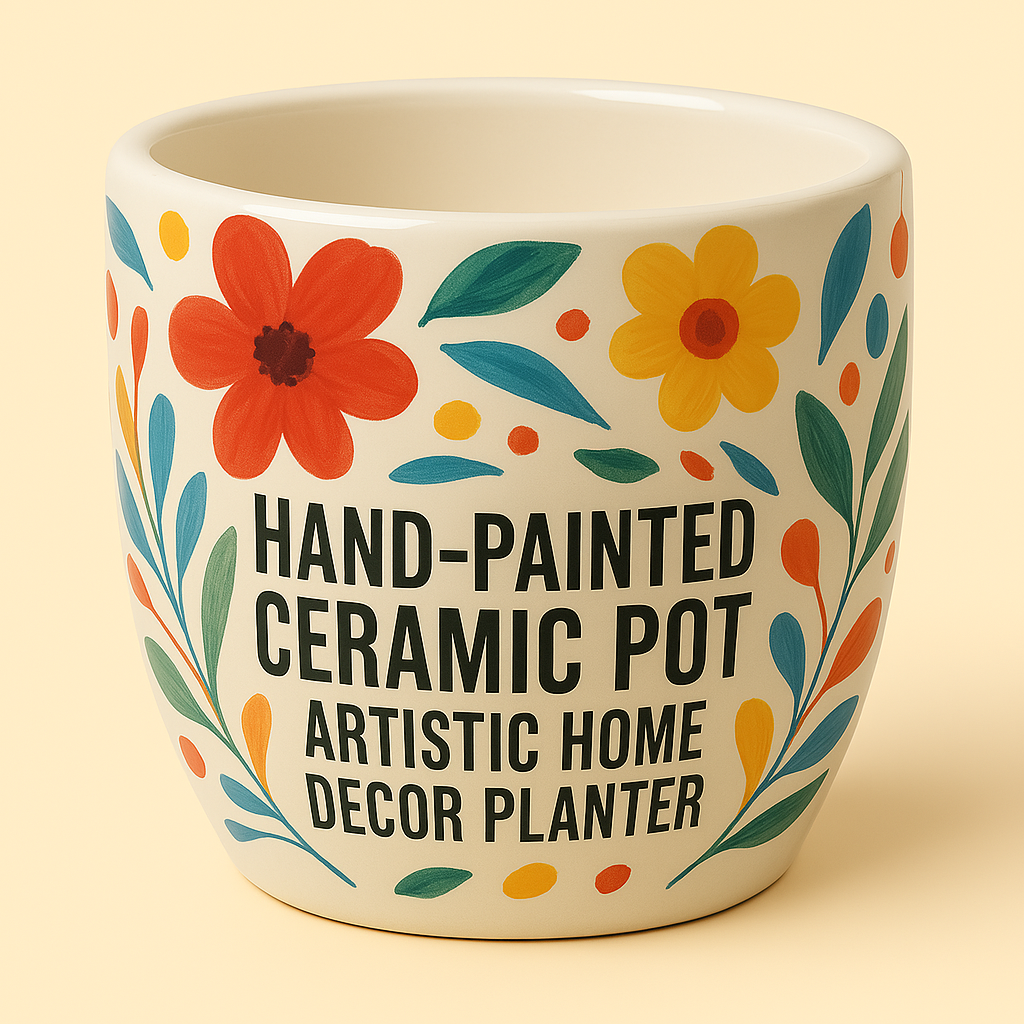 Top 5 Hand Painted Ceramic Pots for Artistic Home Decor – ₹349 Only