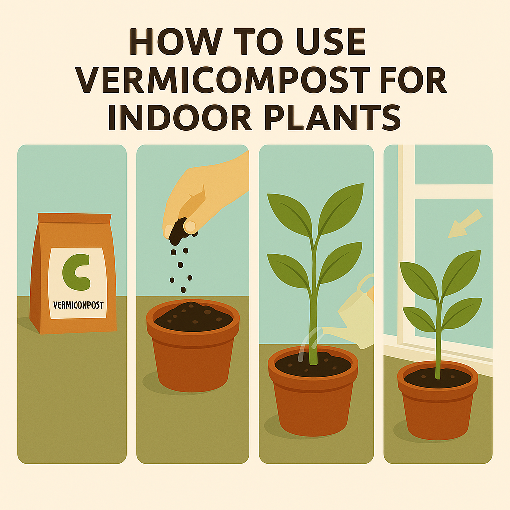 How to use vermicompost for indoor plants
