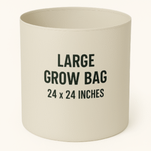 Large Grow Bag 24x24 Inches Heavy Duty Fabric/HDPE Planter