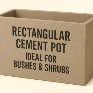 Rectangular Cement Pot – Ideal for Bushes & Shrubs