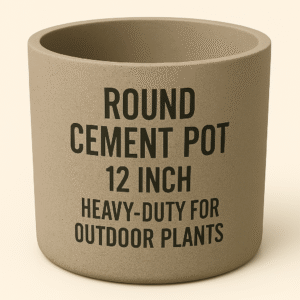Round Cement Pot (12 Inch)