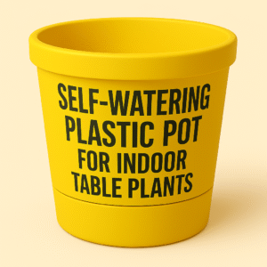 Self-Watering Plastic Pot – For Indoor Table Plants