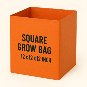 Square Grow Bag 12x12x12 Inches – Space-Saving Fabric Planter for Optimal Growth