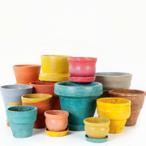 Top 5 Colorful Cemented Pots for Garden & Home