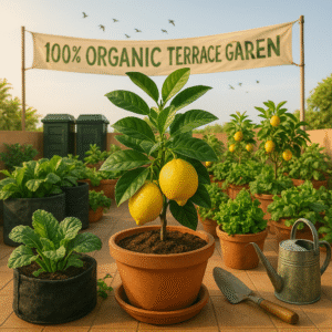 organic lemon plant for terrace gardening